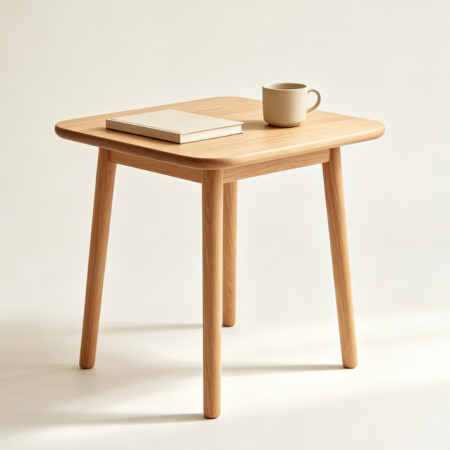 Simple Solid Wood Side Table